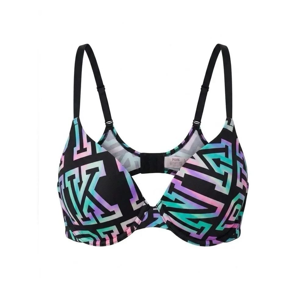 VS PINK BLACK SIGNATURE WEAR EVERYWHERE P-U 32DD